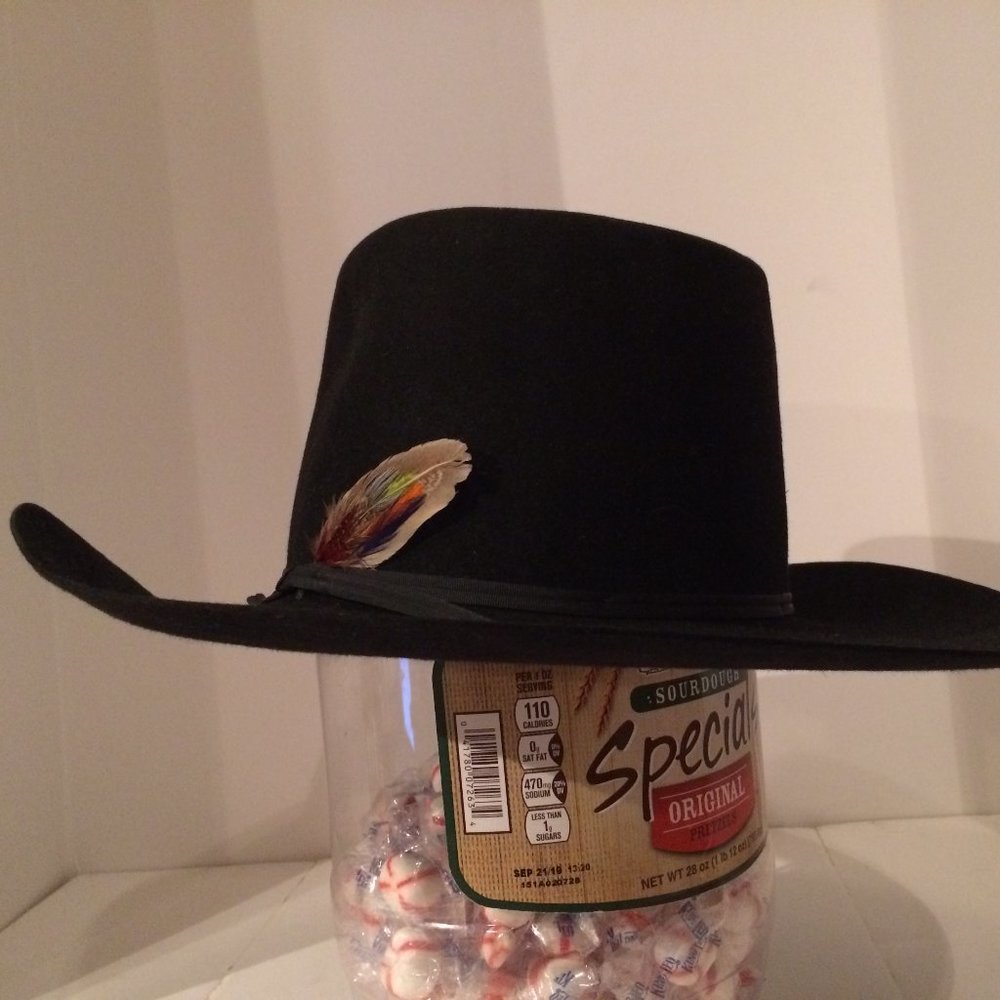 American Hat Company 3X Black Cowboy Hat Size 7-5/8